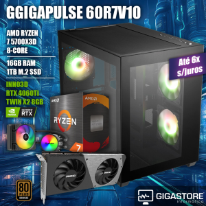 Desktop Gaming RYZEN 7 5700X3D RTX 4060TI 16GB RAM 1TB W11